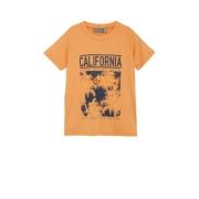 Color Kids outdoor T-shirt geel/zwart Jongens Polyester Ronde hals Pri...