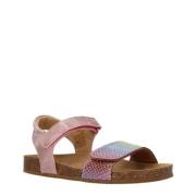 Clic! leren sandalen roze Meisjes Leer Meerkleurig - 34