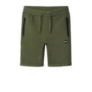 NAME IT KIDS sweatshort NKMVIMO donkergroen Korte broek Effen - 158