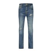 Vingino slim fit jeans Diego old vintage Blauw Jongens Stretchdenim Ef...