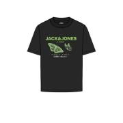 JACK & JONES JUNIOR T-shirt JCOTEXT met printopdruk zwart Jongens Kato...