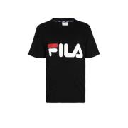 Fila T-shirt met logo zwart Jongens/Meisjes Katoen Ronde hals Logo - 9...