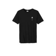 s.Oliver T-shirt zwart Jongens Katoen Ronde hals Effen - 176