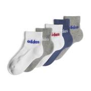 adidas Performance sokken - set van 5 wit/grijs/blauw Jongens/Meisjes ...