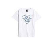 G-Star RAW T-shirt t-shirt s\s loose wit/donkerblauw Jongens/Meisjes K...