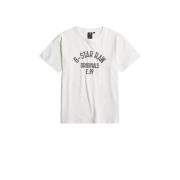 G-Star RAW T-shirt t-shirt s\s loose wit/grijs Jongens/Meisjes Katoen ...