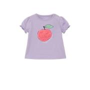 s.Oliver baby T-shirt met printopdruk lila/roze Paars Meisjes Katoen R...