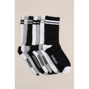WE Fashion WE Fashion sokken - set van 7 zwart/wit/grijs Jongens Stret...