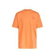 Shoeby T-shirt met backprint oranje Jongens Katoen Ronde hals Backprin...