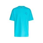 Shoeby T-shirt met backprint blauw Jongens Katoen Ronde hals Backprint...