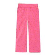 NAME IT KIDS wide leg broek NKFJIDITSE met stippen en textuur felroze/...