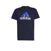 adidas Sportswear T-shirt met logo donkerblauw/kobaltblauw/wit Jongens...