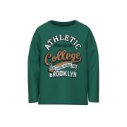 NAME IT MINI longsleeve NKMVUX met printopdruk antiek groen Jongens St...