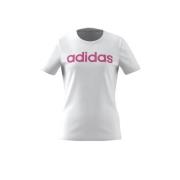 adidas Sportswear T-shirt met logo wit/roze Meisjes Katoen Ronde hals ...