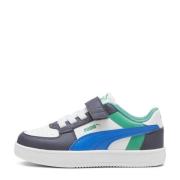 Puma Caven 2.0 Block sneakers wit/kobaltblauw/grijs Jongens/Meisjes Im...