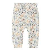 NAME IT BABY baby gebloemde broek NBFKEJSA ecru/groen/blauw Meisjes Ka...