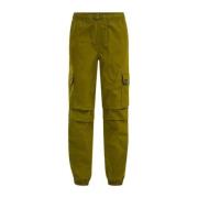 WE Fashion tapered fit cargobroek olijf groen Jongens Katoen Effen - 1...