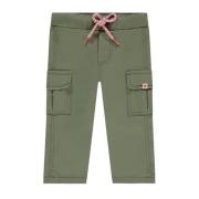 Babyface baby regular fit cargobroek groen Jongens Stretchkatoen Effen...