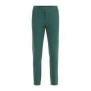 WE Fashion slim fit broek groen Jongens Katoen Effen - 92