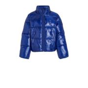 Tommy Hilfiger gewatteerde winterjas GLOSSY blauw Meisjes Polyamide Op...