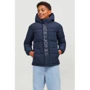 JACK & JONES JUNIOR gewatteerde winterjas JCOSPEED van polyester donke...