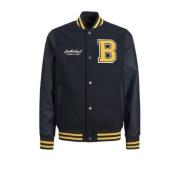 JACK & JONES JUNIOR bomberjack JORCOLLEGE met printopdruk donkerblauw ...