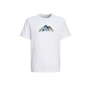 JACK & JONES JUNIOR T-shirt JCOMOUNTAIN met printopdruk wit Jongens De...