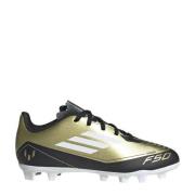 adidas Performance F50 Club Messi voetbalschoenen metallic goud/wit/zw...
