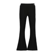 Raizzed flared broek Porto zwart Meisjes Polyester Effen - 128