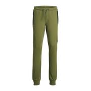 JACK & JONES JUNIOR broek JPSTWILL JJFUSION mosgroen Jongens Sweat Eff...