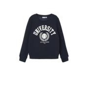 NAME IT KIDS sweater NKNTILLE met printopdruk donkerblauw Printopdruk ...