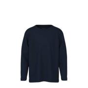 NAME IT MINI longsleeve NMMVOBBO donkerblauw Jongens Katoen Ronde hals...