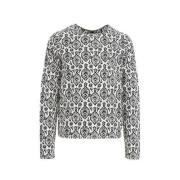 WE Fashion all over print longsleeve black uni Zwart Meisjes Katoen Ro...