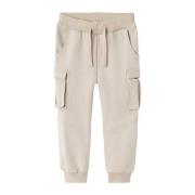 NAME IT MINI joggingbroek NMNOLI beige Jongens Sweat Effen - 110