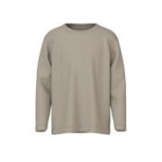 NAME IT KIDS longsleeve NKMVOBBO beige Jongens Katoen Ronde hals Effen...