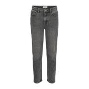 VERO MODA GIRL high waist mom jeans VMOLIVIA medium grey denim Grijs E...