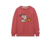 Mango Kids Tweety; Looney Tunes sweater met printopdruk lichtrood Prin...