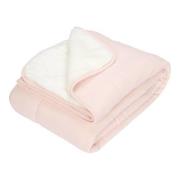 Little Dutch baby wiegdeken teddy 70x100 cm Pure Soft Pink Babydeken R...