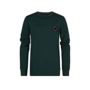 Petrol Industries longsleeve donkergroen Jongens Stretchkatoen Ronde h...