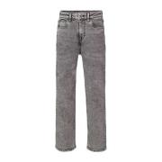 Garcia straight fit jeans medium used Grijs Jongens Stretchdenim Effen...