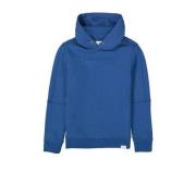 Garcia hoodie met tekst kobalt blauw Sweater Tekst - 152/158