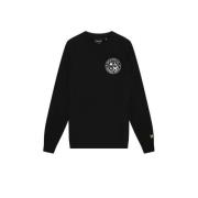 Lyle & Scott sweater met printopdruk zwart Printopdruk - 170/176