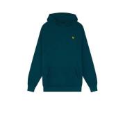 Lyle & Scott sweater Blauw Jongens Katoen Capuchon Effen - 164/170