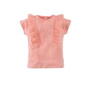 Z8 T-shirt Everly roze Meisjes Stretchkatoen Ronde hals Effen - 80