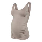 MAMALICIOUS Hemd Beige Dames Polyamide Ronde hals Effen