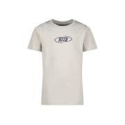 Raizzed T-shirt Abuja met printopdruk lichtgrijs Jongens Katoen Ronde ...