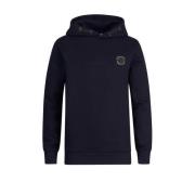 Petrol Industries hoodie blauw Trui Jongens Sweat Capuchon Effen - 152