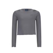 Retour Jeans longsleeve Ida staalgrijs Meisjes Stretchkatoen Ronde hal...