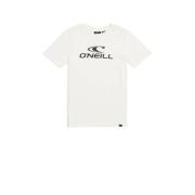 O'Neill T-shirt met logo wit Jongens Katoen Ronde hals Logo - 164