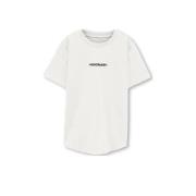 KIDS ONLY BOY T-shirt KOBNICK met tekst Ecru Jongens Katoen Ronde hals...